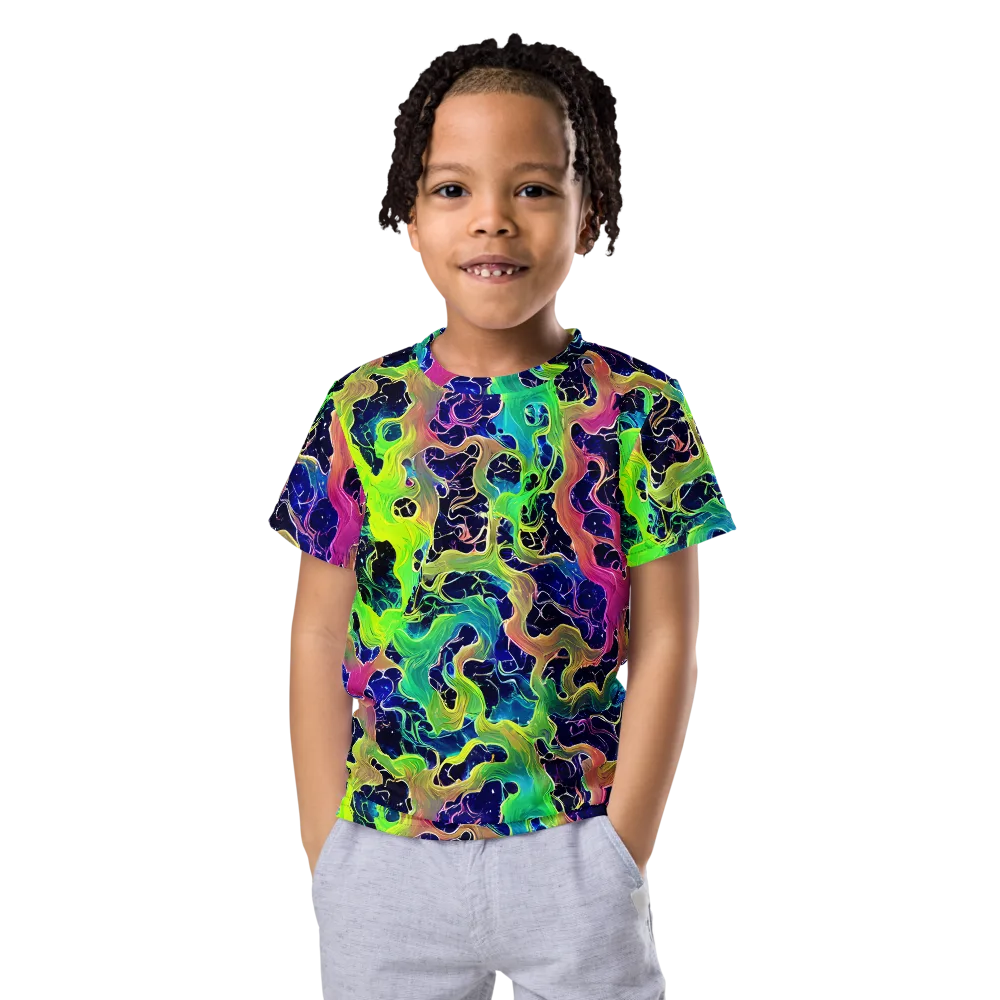 Tidal Metamorphosis on Kids Crew Neck T-Shirt — Front