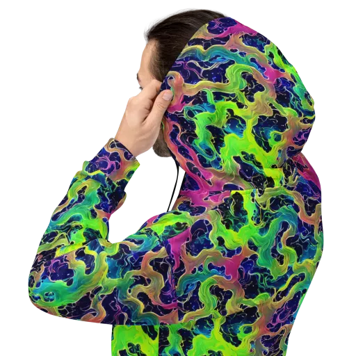 Tidal Metamorphosis on a Hoodie