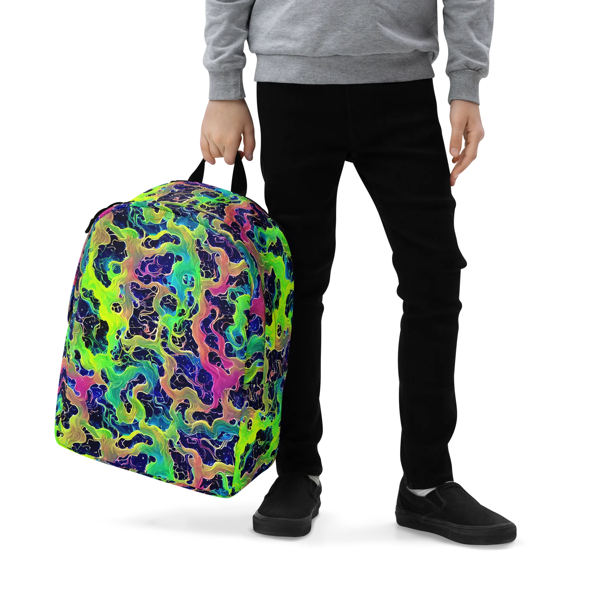 Tidal Metamorphosis on Minimalist Backpack — Zoomed-in