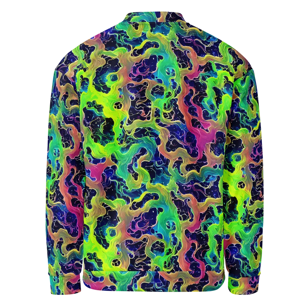 Tidal Metamorphosis on Bomber Jacket — Back