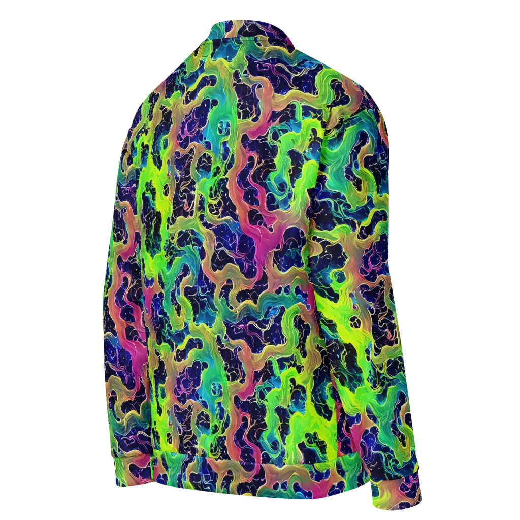 Tidal Metamorphosis on Bomber Jacket — Right Back