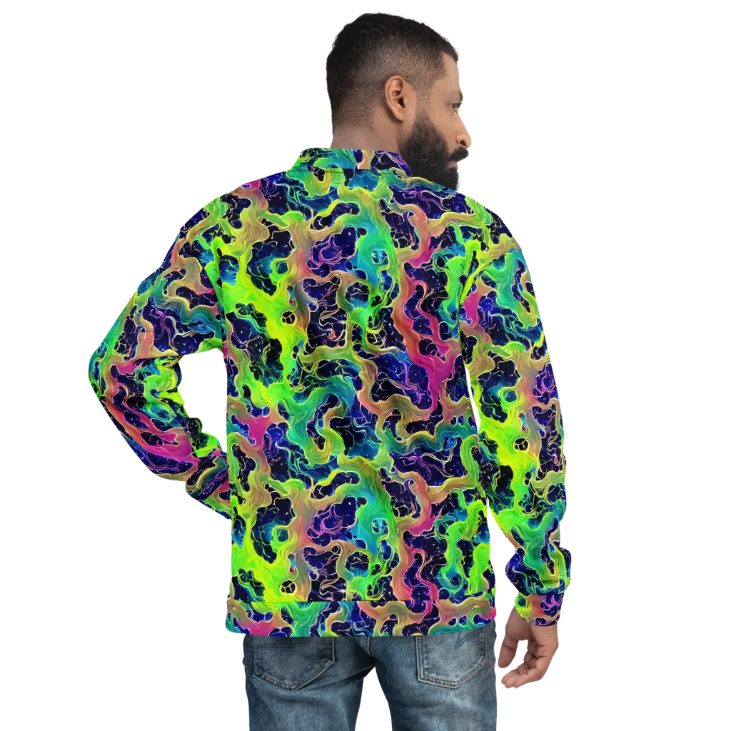 Tidal Metamorphosis on Bomber Jacket — Back