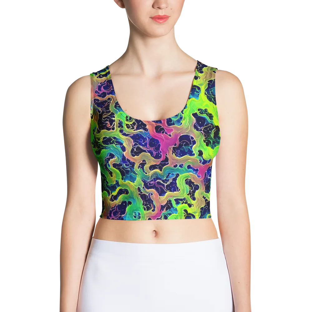 Tidal Metamorphosis on Crop Top — Front