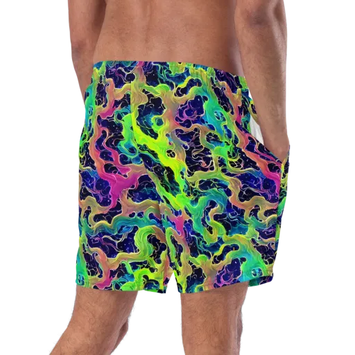Tidal Metamorphosis on a Swim Trunks