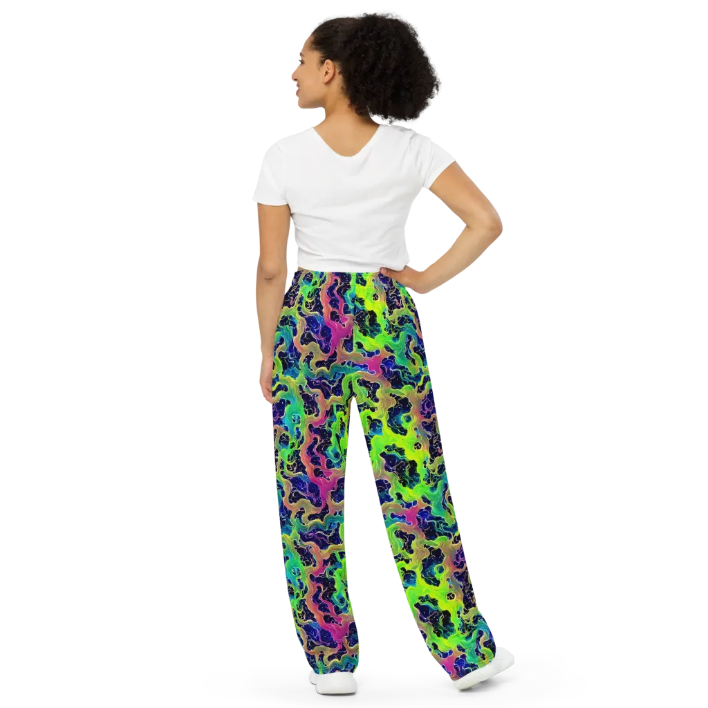 Tidal Metamorphosis on Wide-Leg Pants — Back