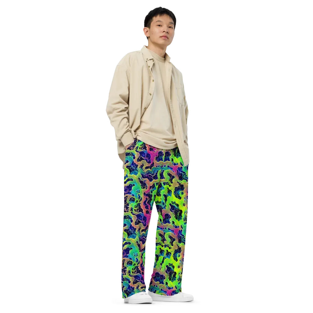 Tidal Metamorphosis on Wide-Leg Pants — Right Front