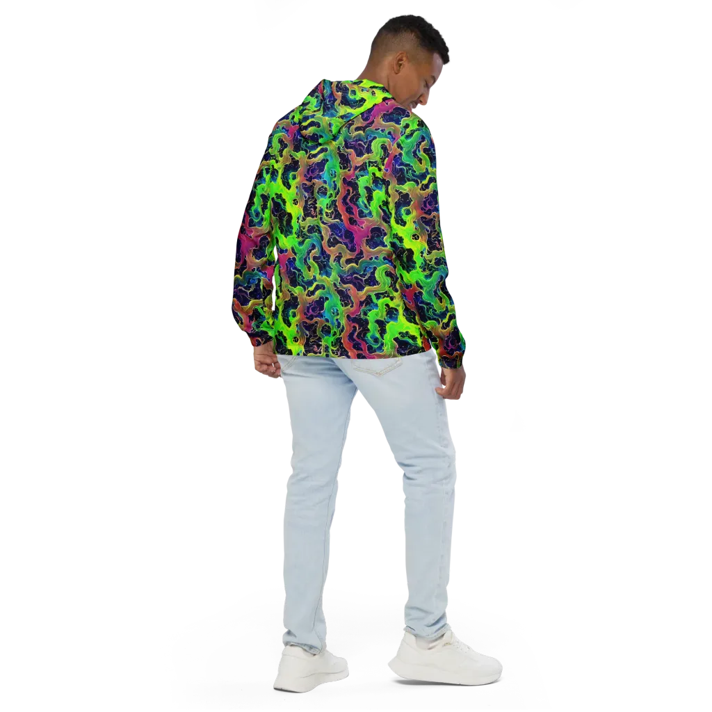 Tidal Metamorphosis on Men's Windbreaker — Back