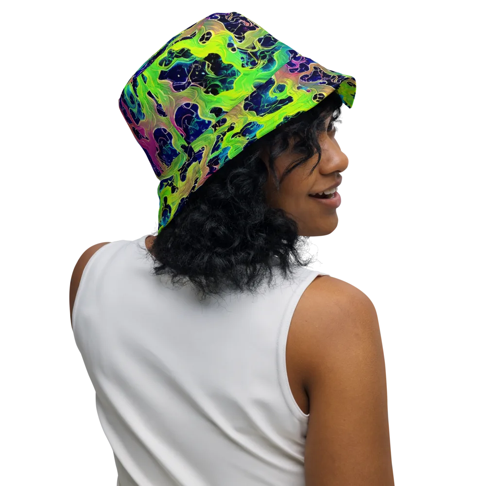 Tidal Metamorphosis on Reversible Bucket Hat — Right Outside