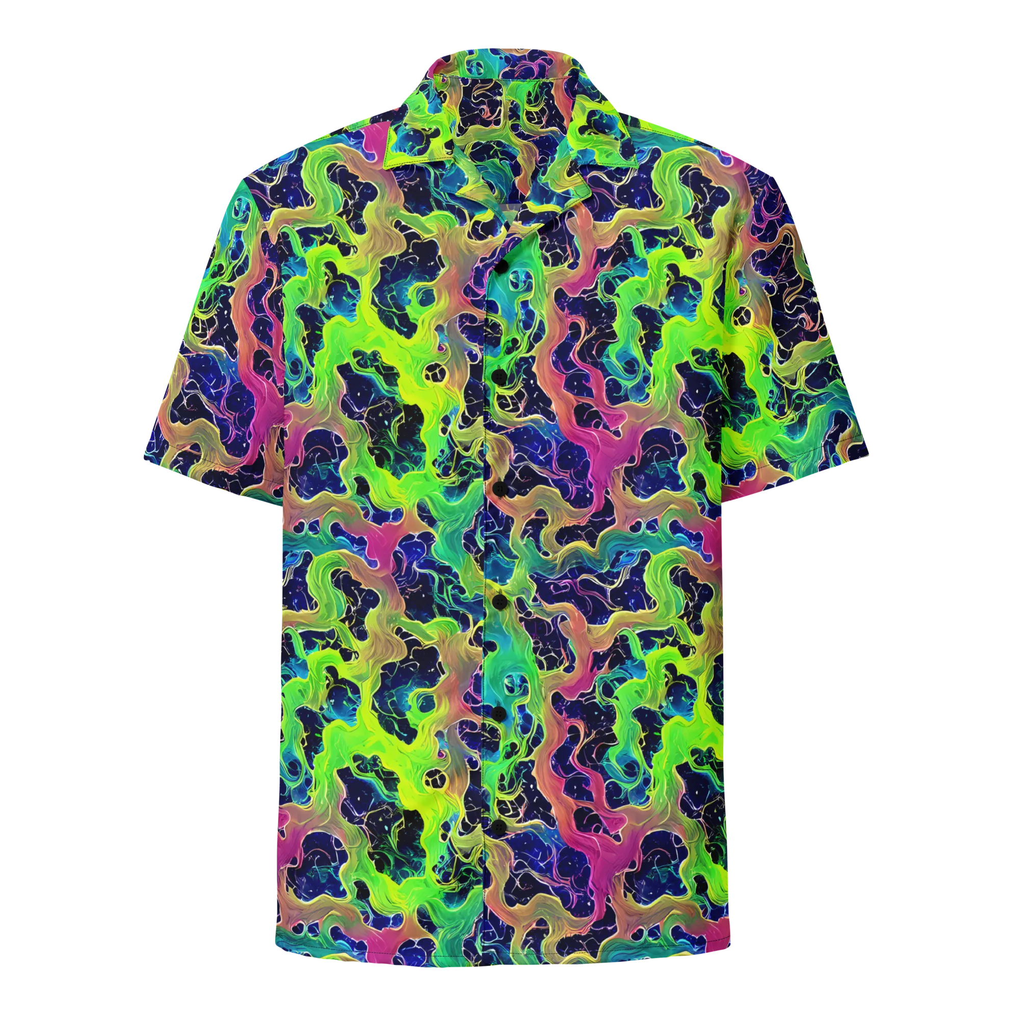 Tidal Metamorphosis on Button Shirt — Front