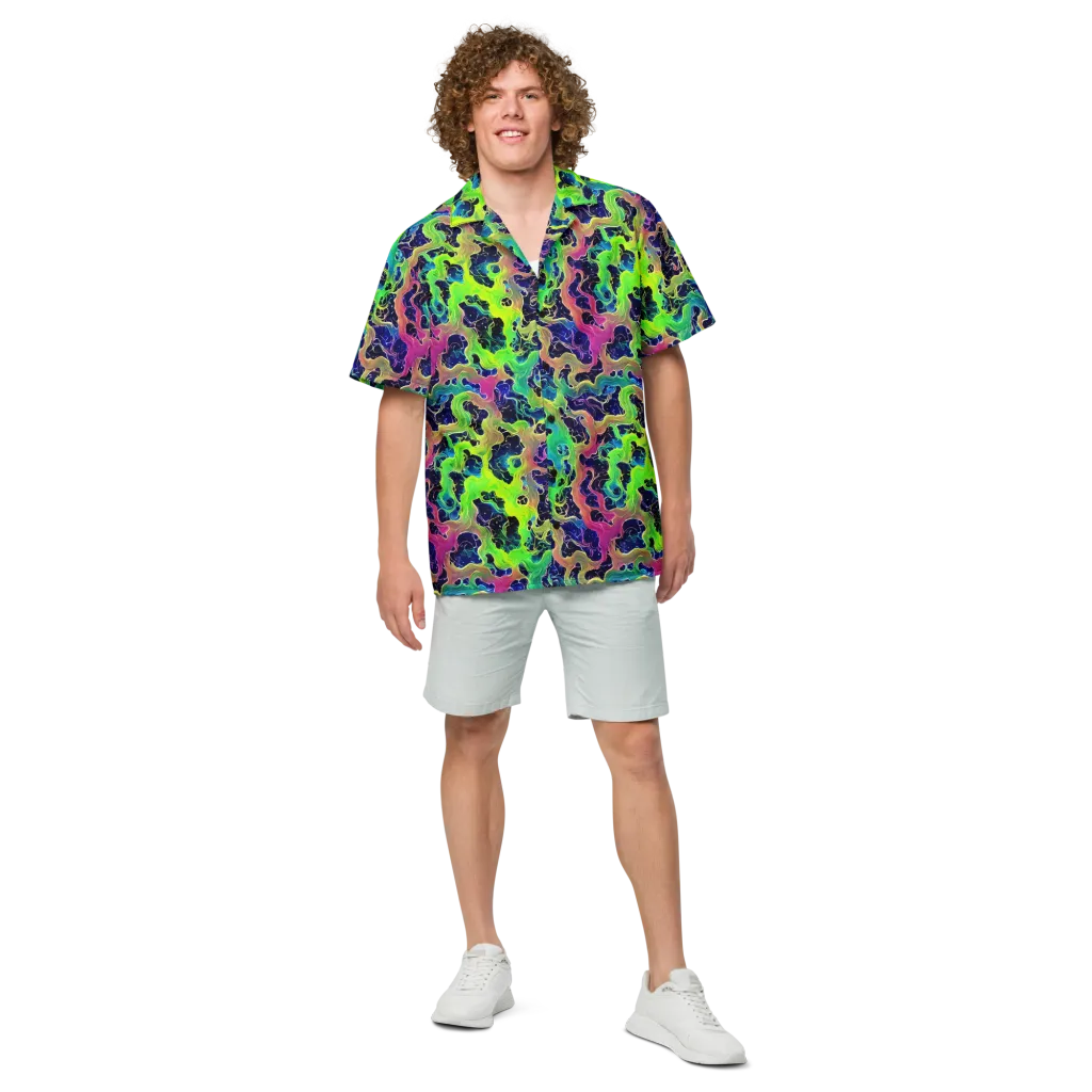 Tidal Metamorphosis on Button Shirt — Front
