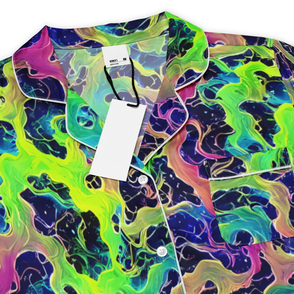 Tidal Metamorphosis on Women's Short Sleeve Pajama Top — Product details