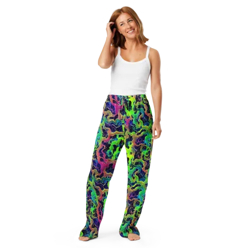 Tidal Metamorphosis on a Women's Pajama Pants