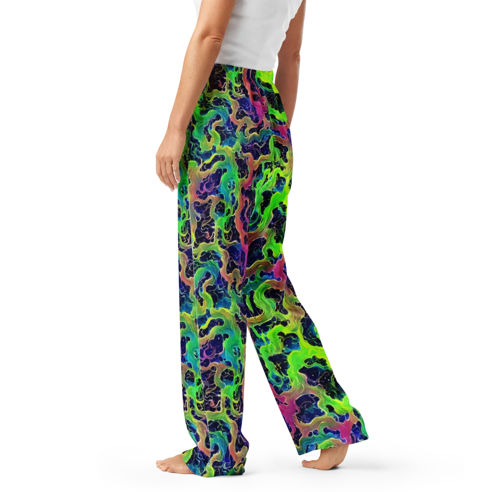 Tidal Metamorphosis on Women's Pajama Pants — Left