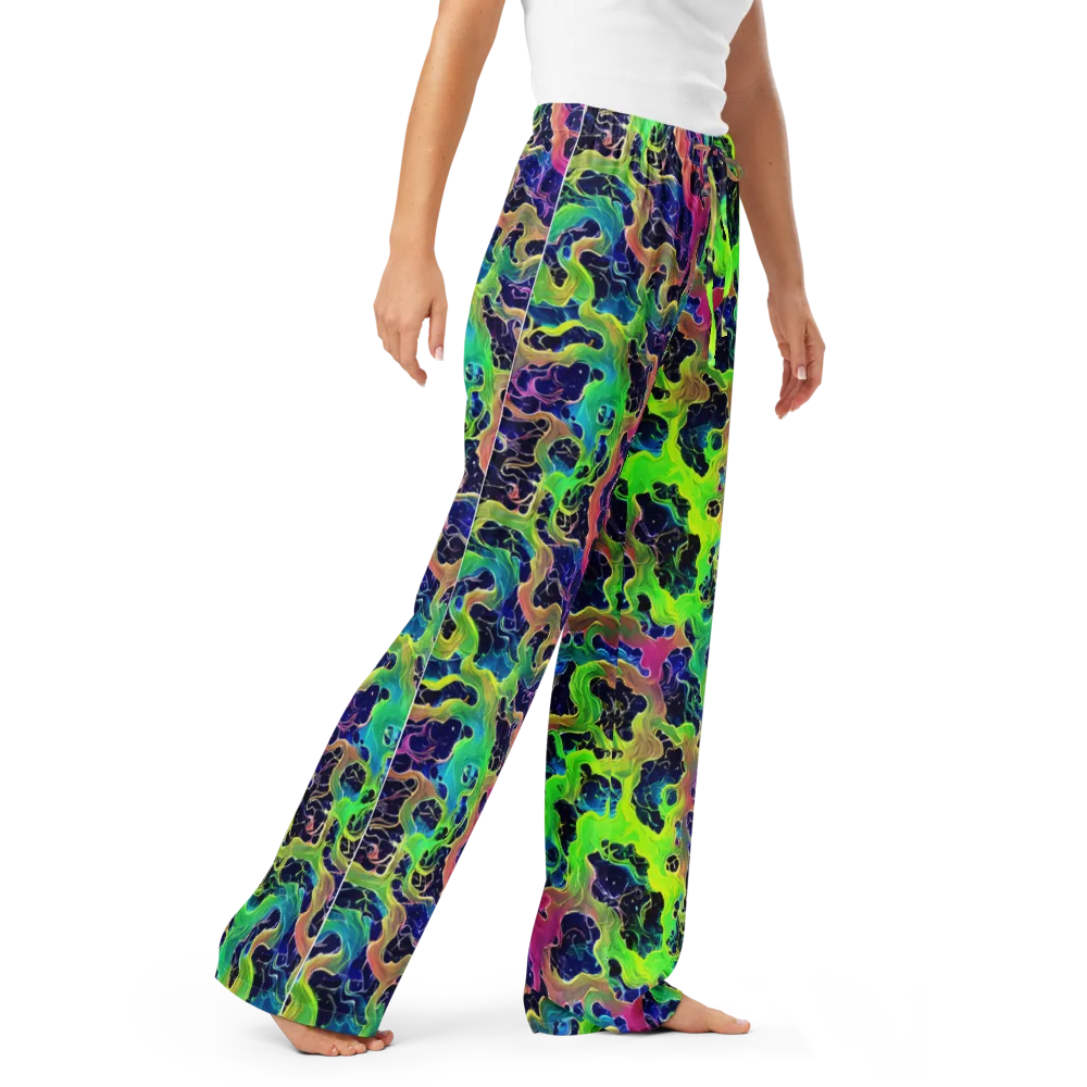Tidal Metamorphosis on Women's Pajama Pants — Right Front