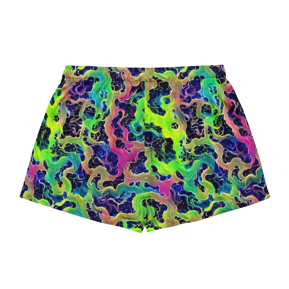 Tidal Metamorphosis on Women's Pajama Shorts — Back