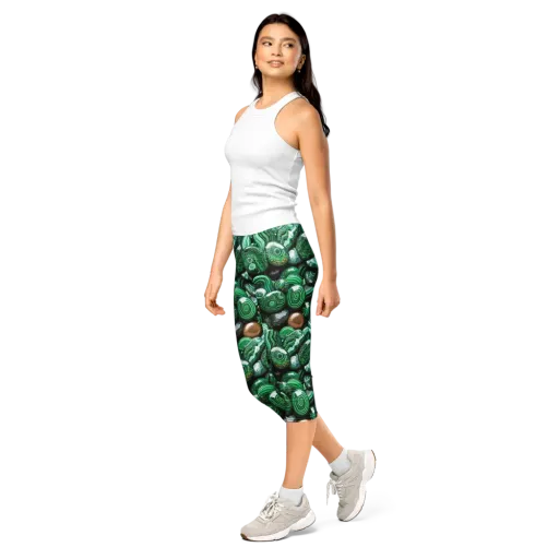 Emerald Alchemy on a Capri Leggings