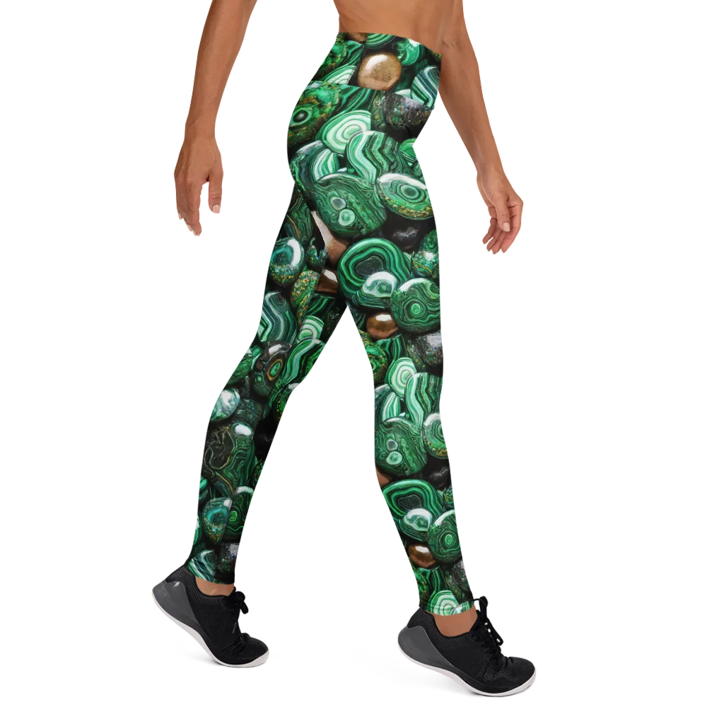 Emerald Alchemy on Yoga Leggings — Right