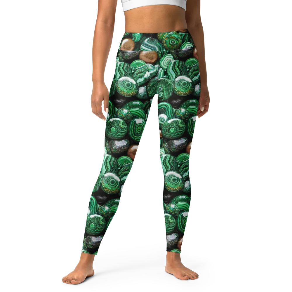 Emerald Alchemy on Yoga Leggings — Front