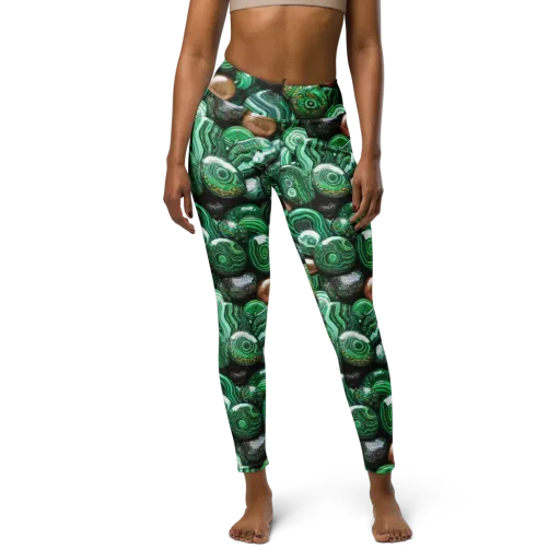 Emerald Alchemy on a Yoga Leggings