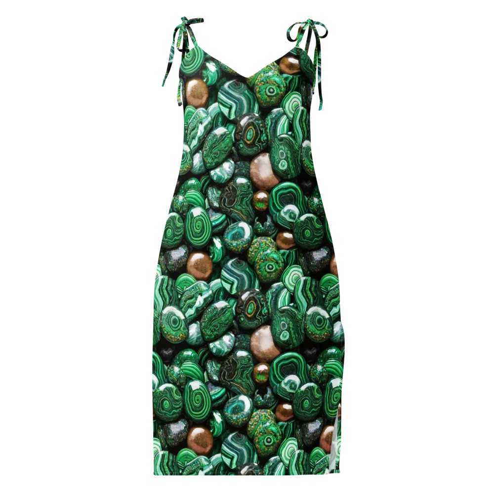 Emerald Alchemy on Slip Dress — Front