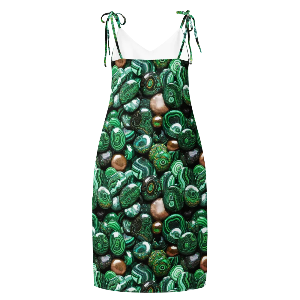 Emerald Alchemy on Slip Dress — Back