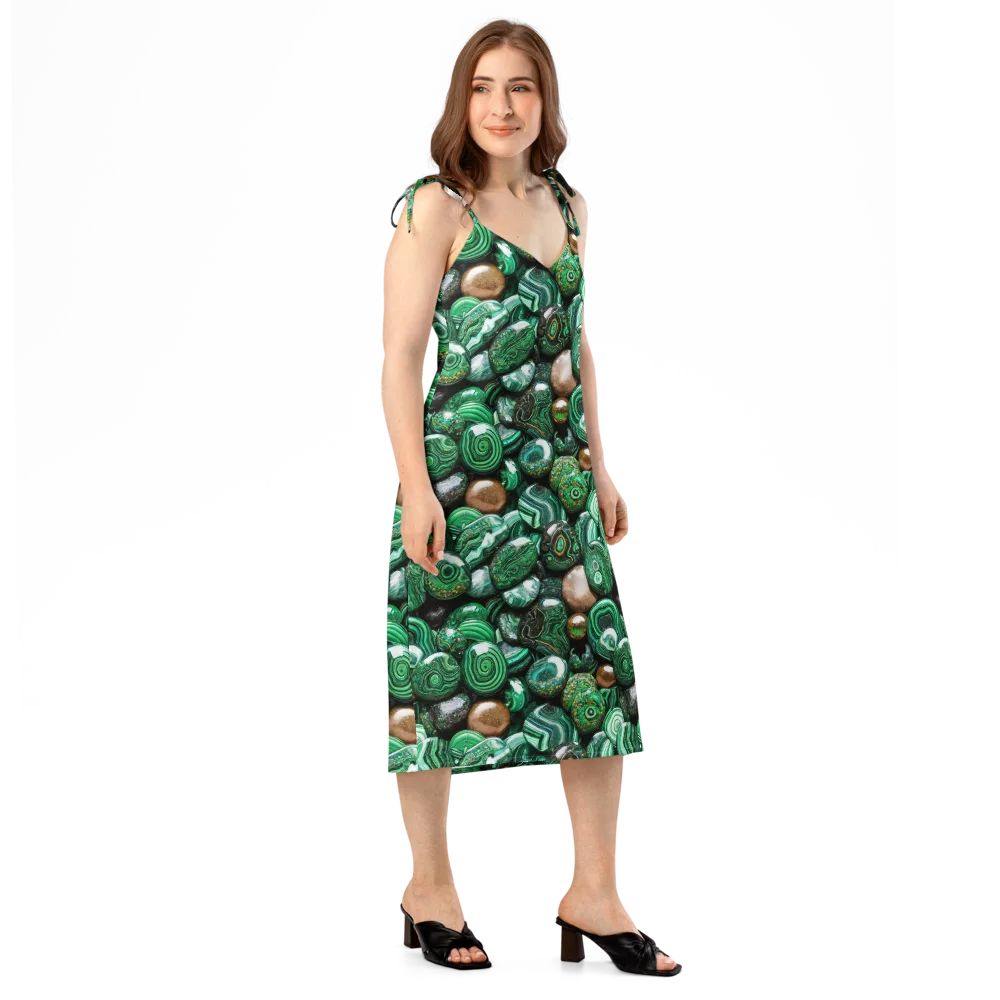Emerald Alchemy on Slip Dress — Right Front