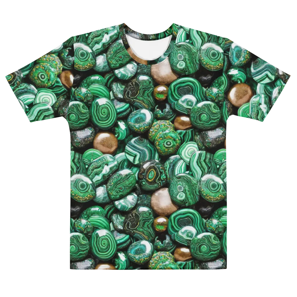 Emerald Alchemy on Men's Cotton Crew Neck T-Shirt — Front