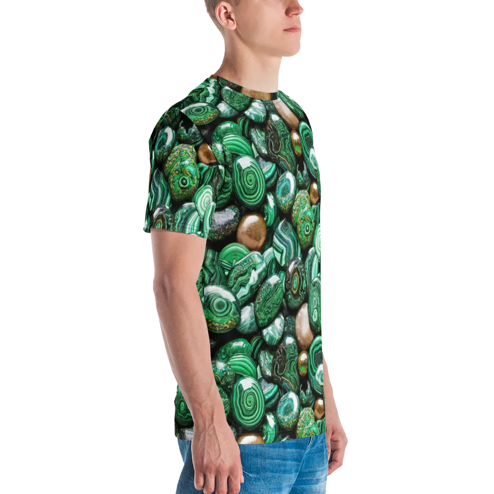 Emerald Alchemy on Men's Crew Neck T-Shirt — Right