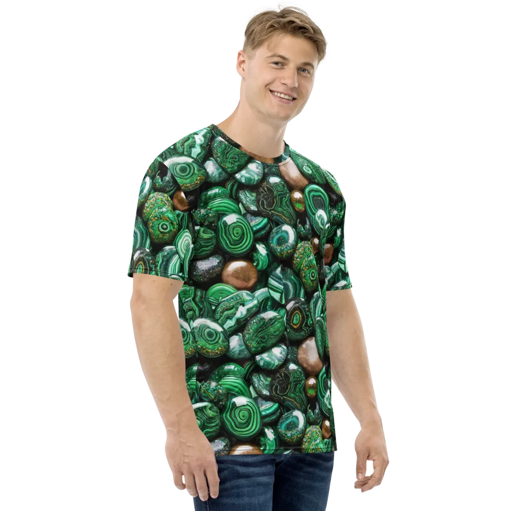Emerald Alchemy on Men's Crew Neck T-Shirt — Right
