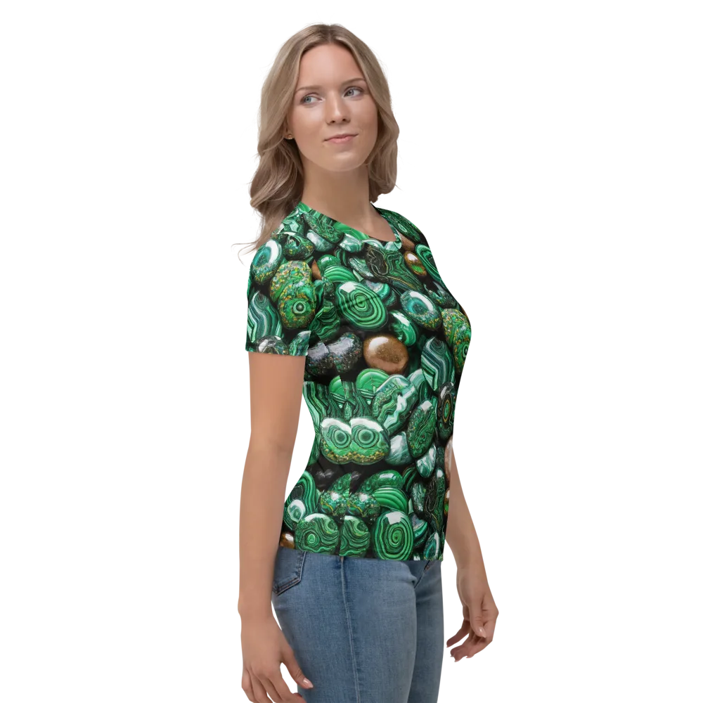 Emerald Alchemy on Women's Crew Neck T-Shirt — Right