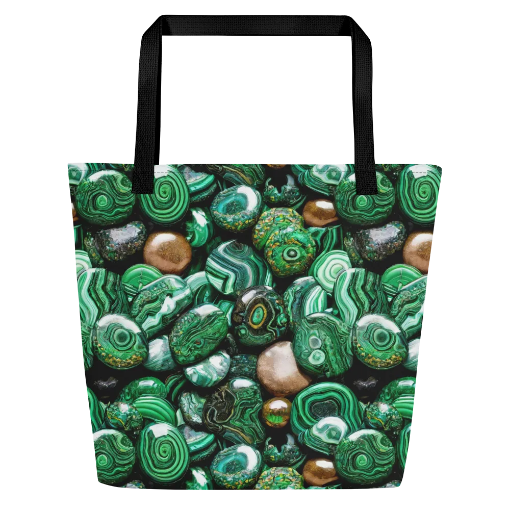 Emerald Alchemy on Large Tote Bag W/ Pocket — Front