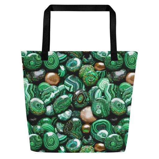 Emerald Alchemy on a Large Tote Bag W/ Pocket