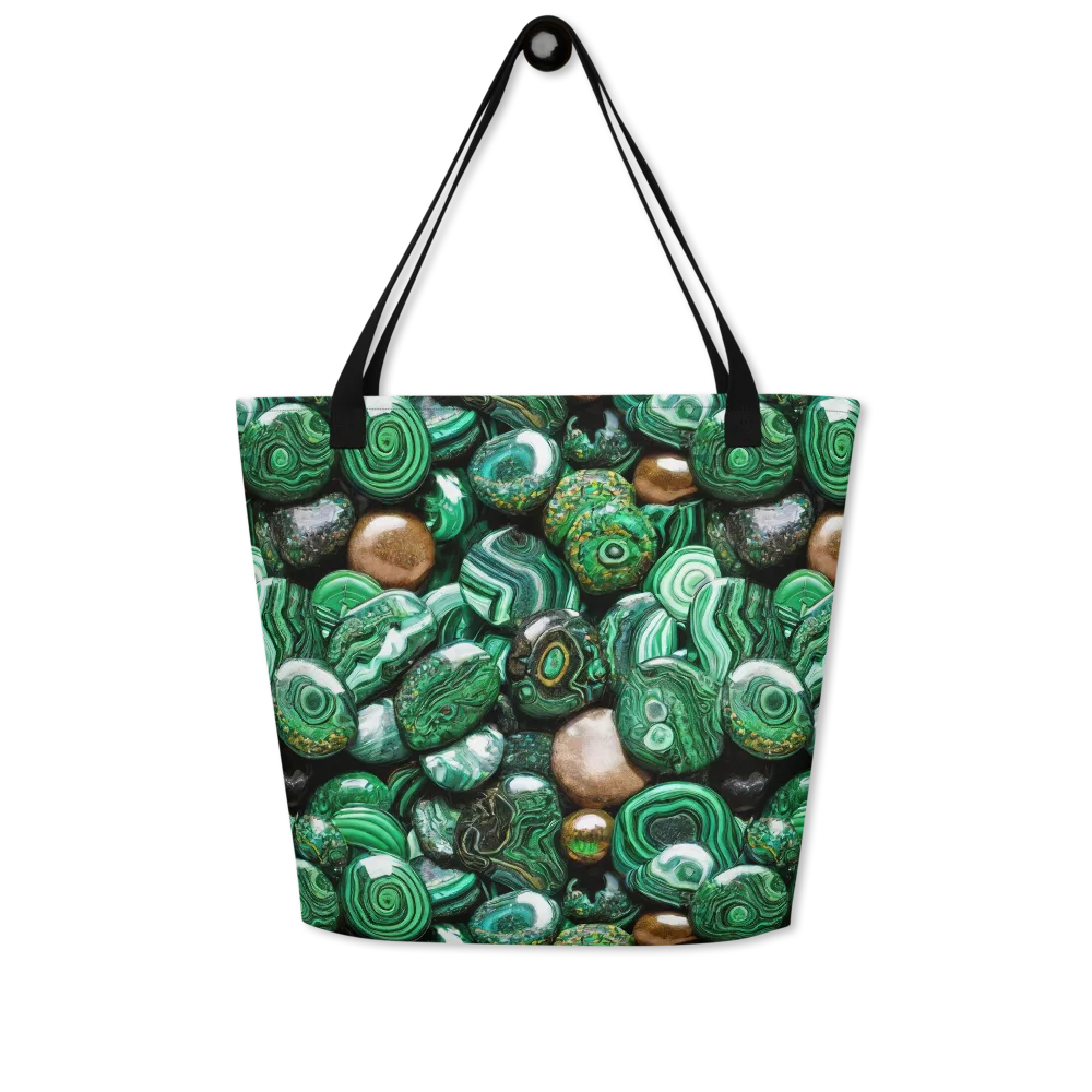 Emerald Alchemy on Large Tote Bag W/ Pocket — Front