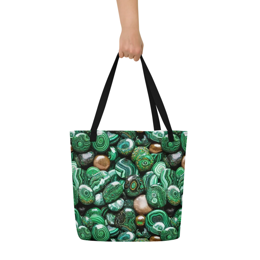 Emerald Alchemy on Large Tote Bag W/ Pocket — Front