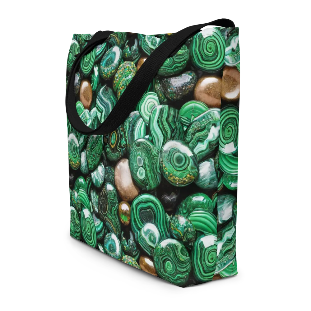 Emerald Alchemy on Large Tote Bag W/ Pocket — Front