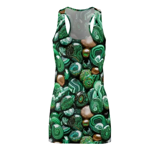 Emerald Alchemy on a Racerback Dress