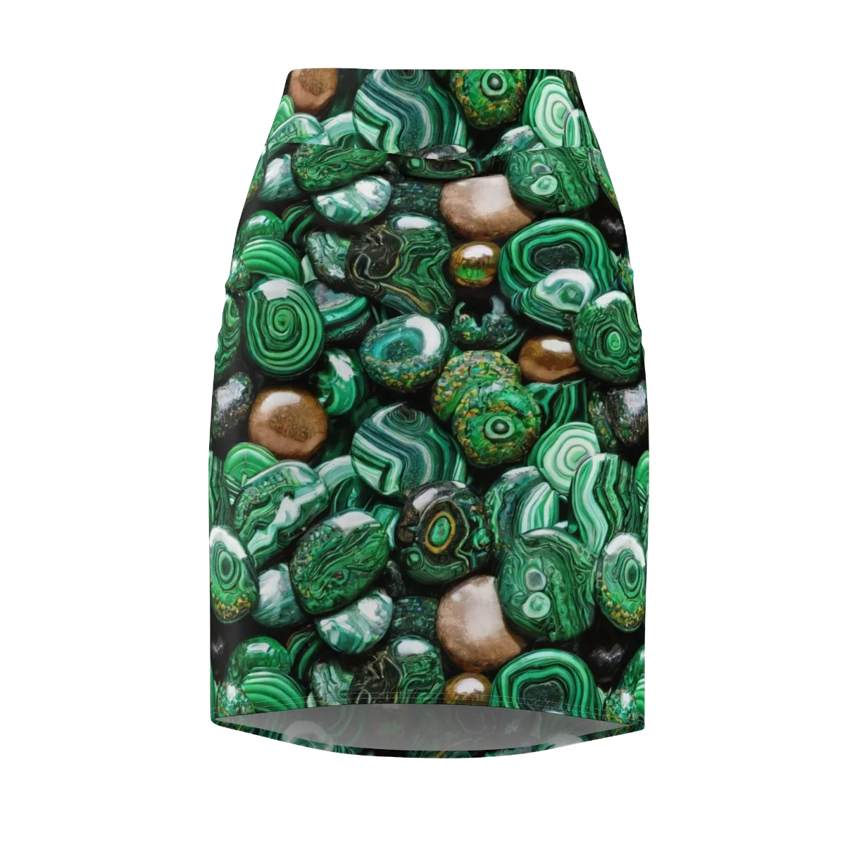 Emerald Alchemy on Pencil Skirt — Front