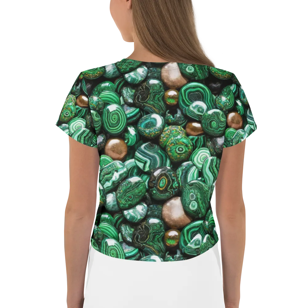 Emerald Alchemy on Crop Tee — Back