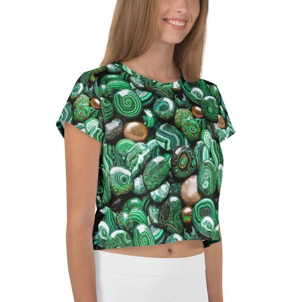 Emerald Alchemy on Crop Tee — Right