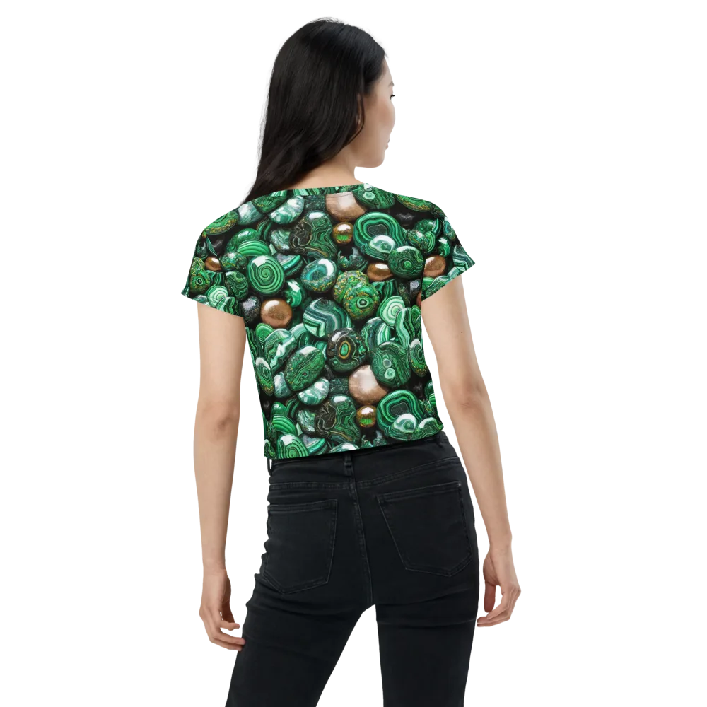 Emerald Alchemy on Crop Tee — Back