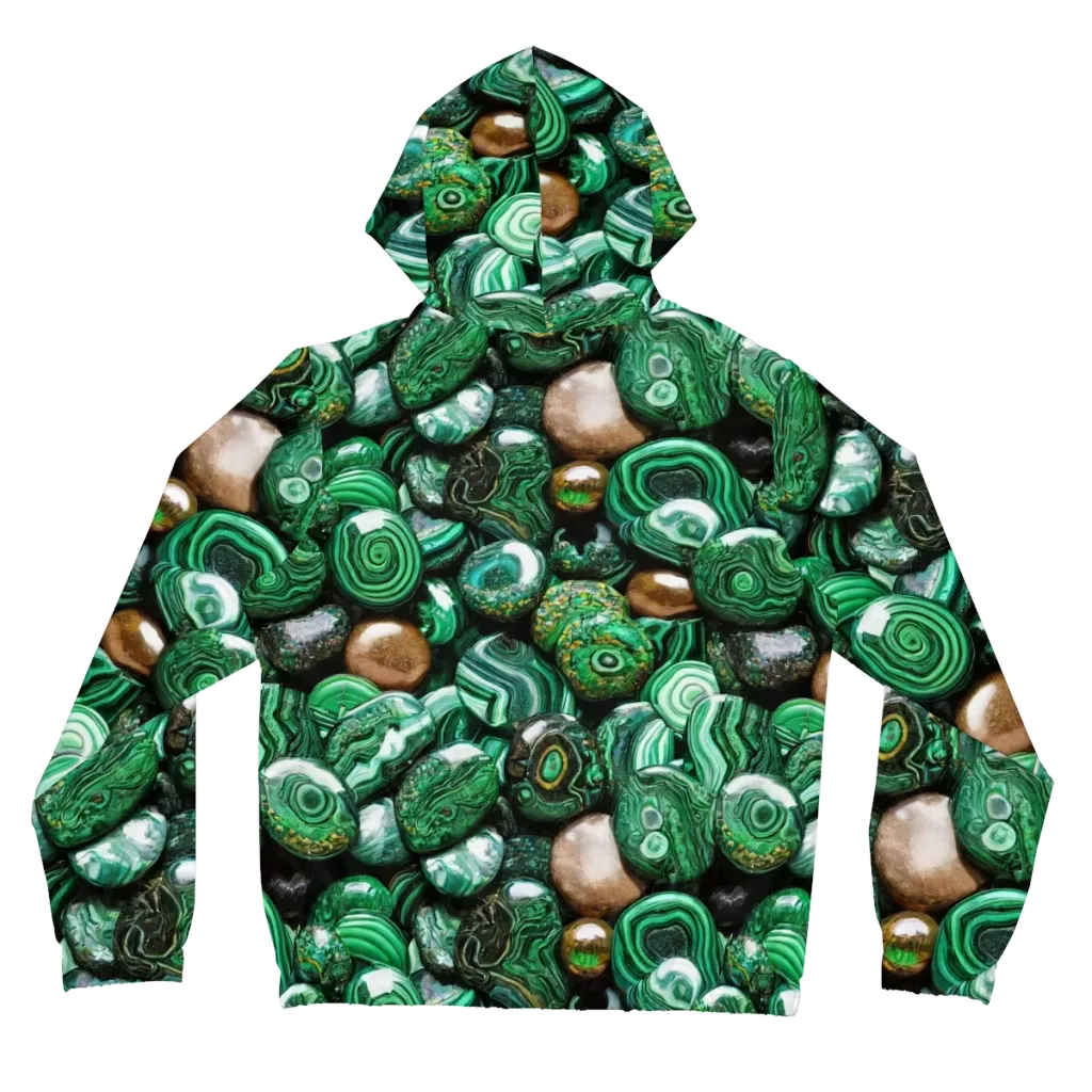 Emerald Alchemy on Women's Full-Zip Hoodie — Back