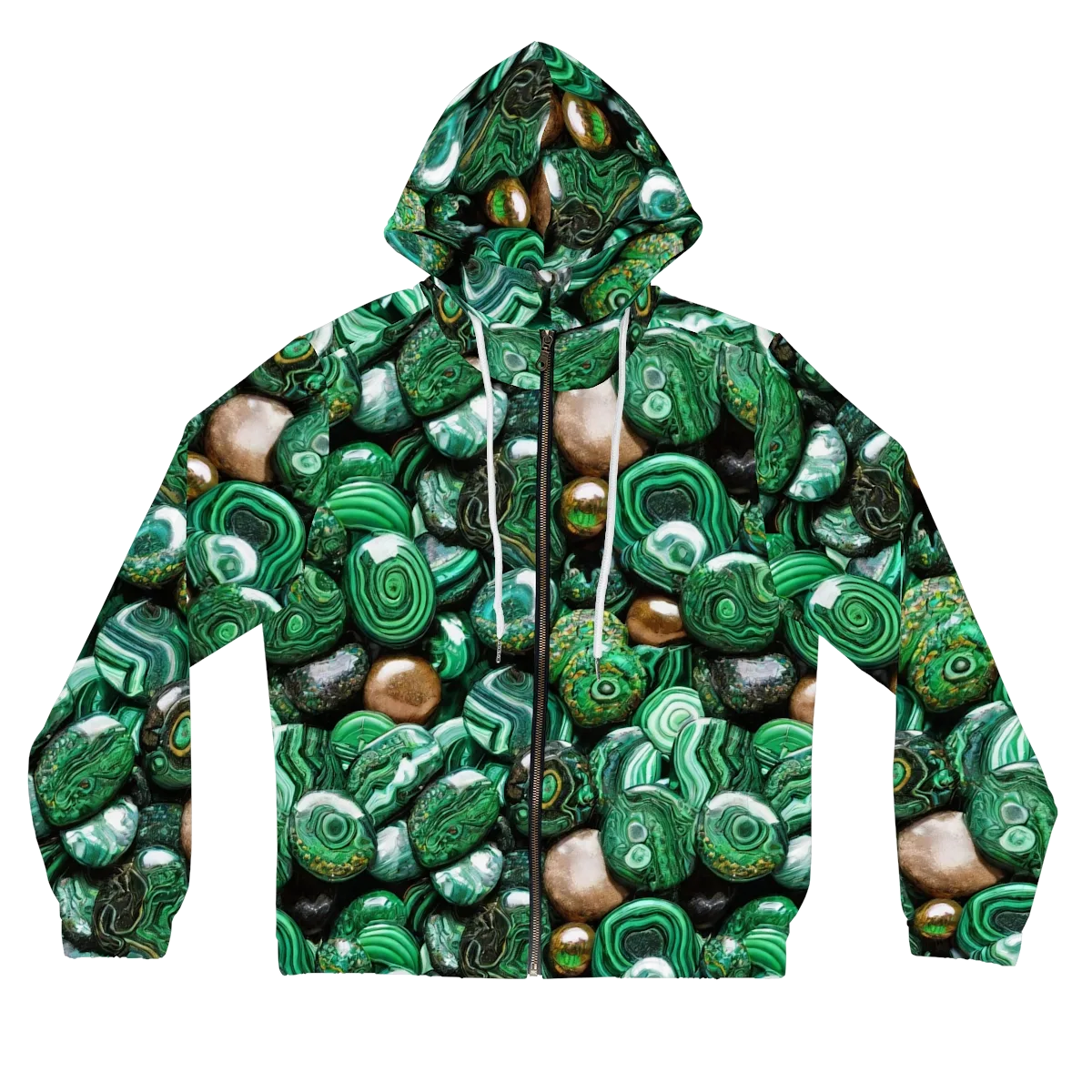 Emerald Alchemy on Women's Full-Zip Hoodie — Front