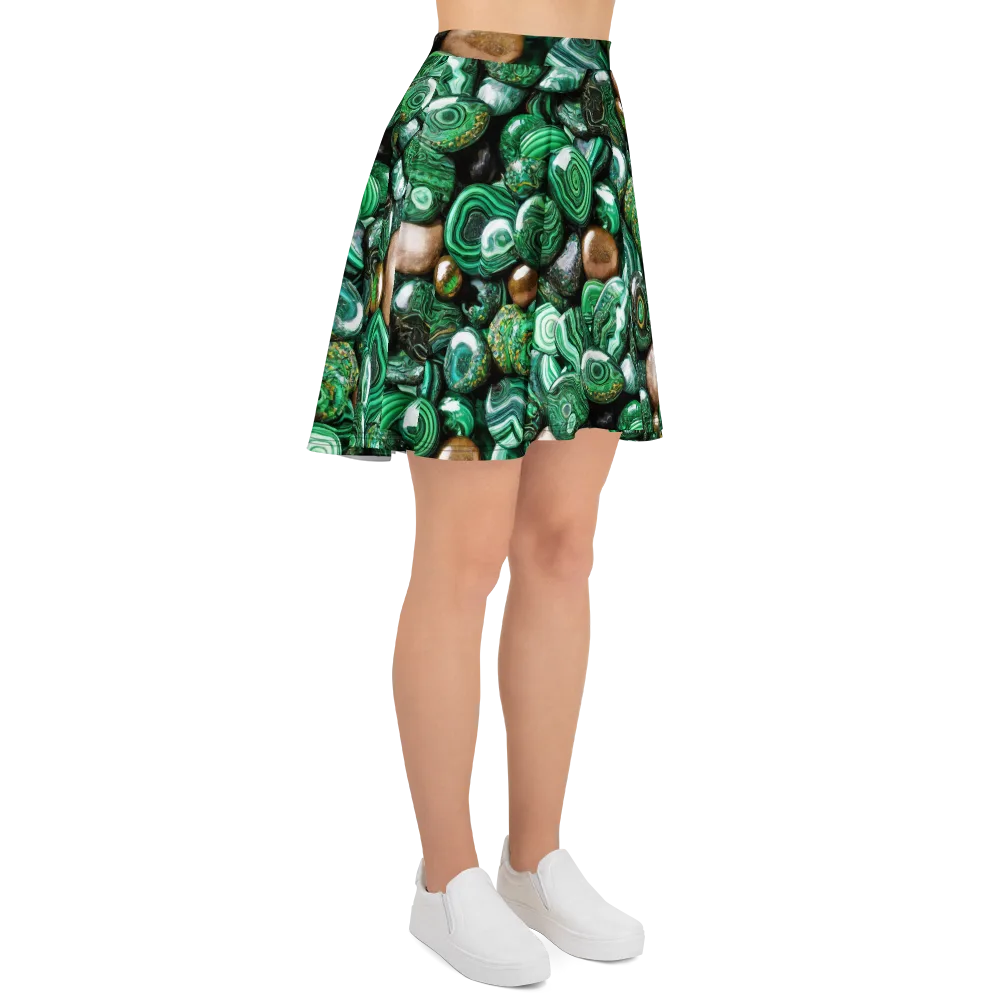 Emerald Alchemy on Skater Skirt — Right