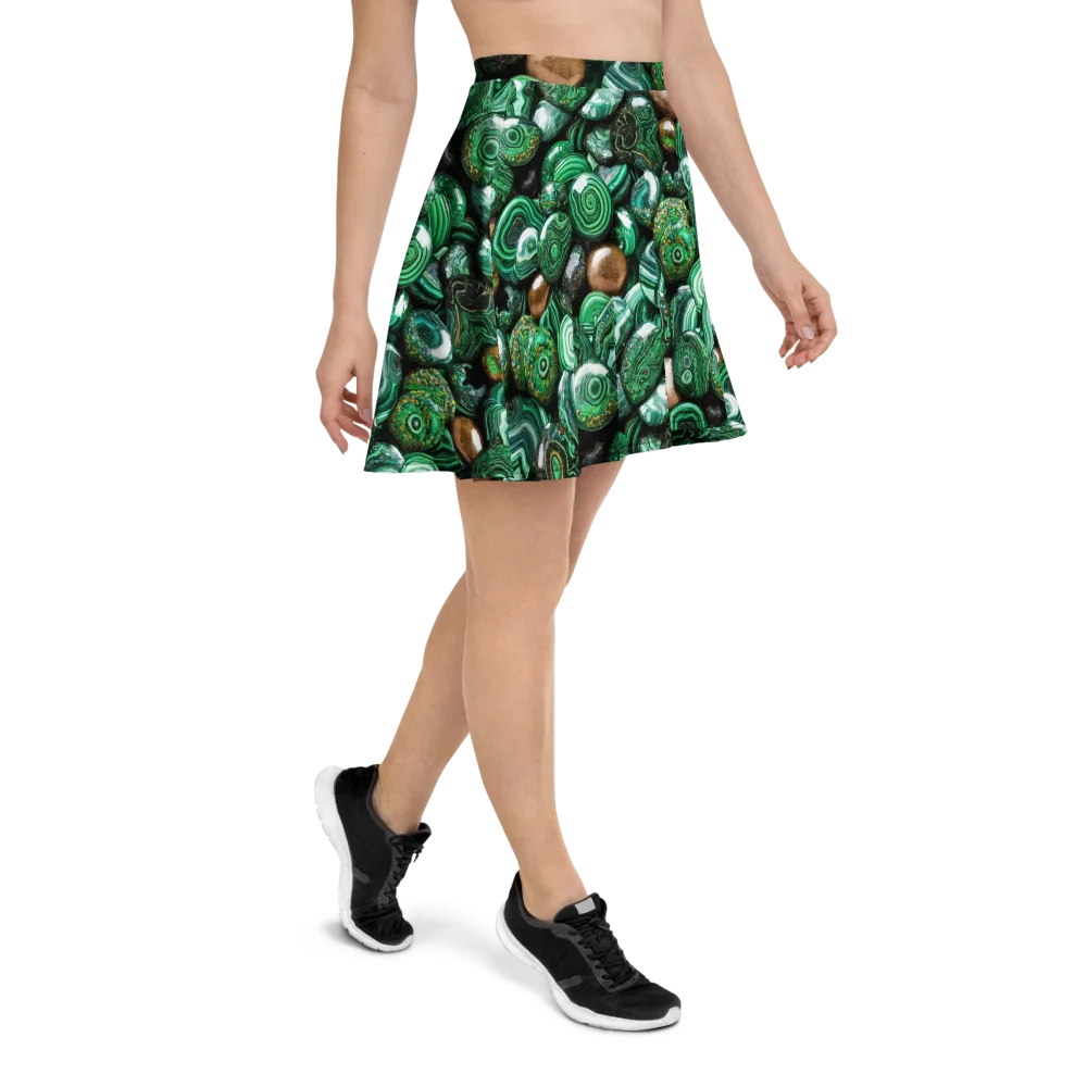 Emerald Alchemy on Skater Skirt — Right