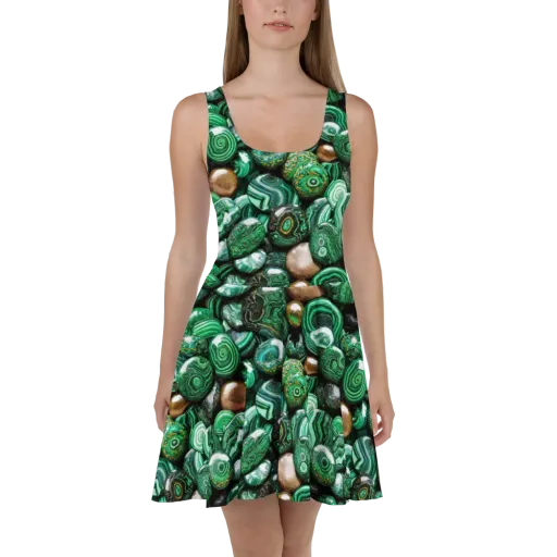 Emerald Alchemy on a Skater Dress