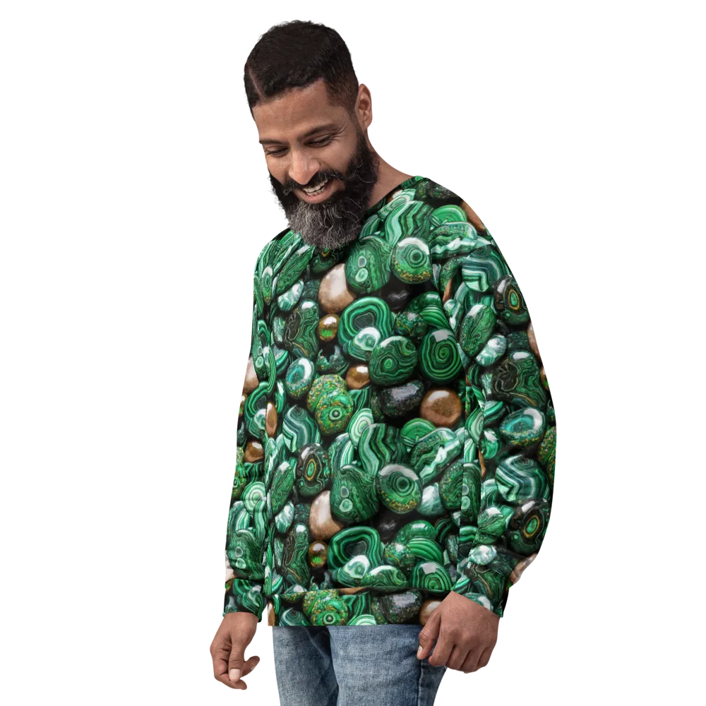 Emerald Alchemy on Sweatshirt — Left Front