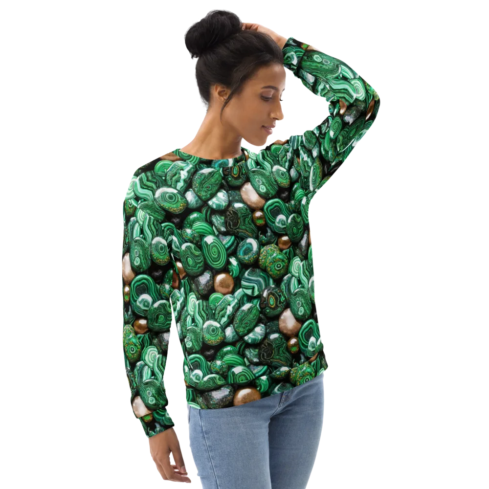 Emerald Alchemy on Sweatshirt — Right Front