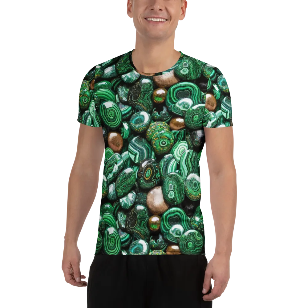 Emerald Alchemy on Men's Athletic T-Shirt — Front