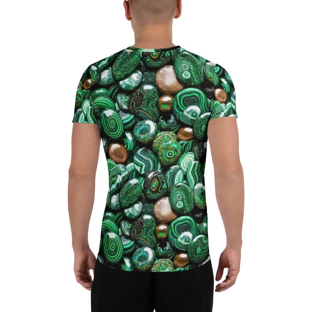 Emerald Alchemy on Men's Athletic T-Shirt — Back