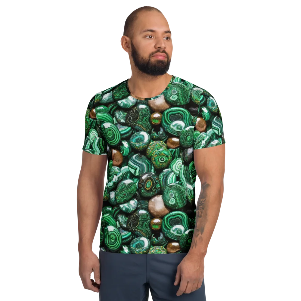 Emerald Alchemy on Men's Athletic T-Shirt — Front